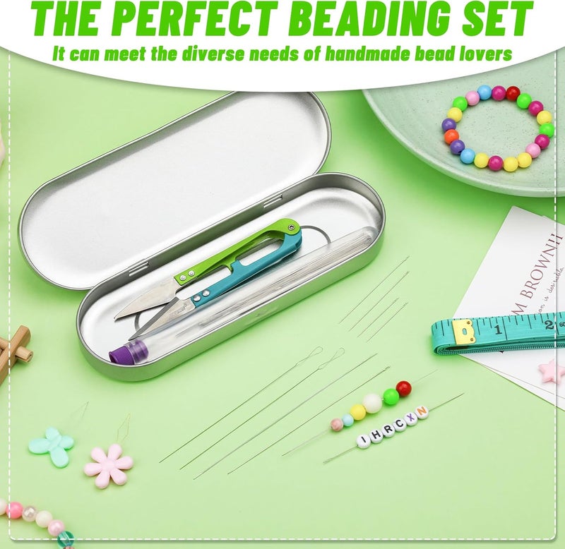 UOOU 86 Pcs Beading Needle Set,6 Sizes Big Eye Seed Bead Needles,Long Straight Beading Needle,Twist Beading Needles,Flexible Needle for Beads for Jewelry Making - Image 3